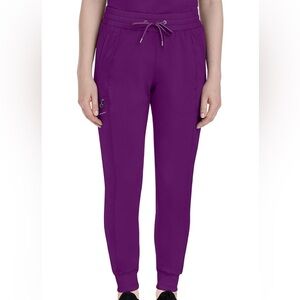 Healing Hands Purple Jogger Scrubs